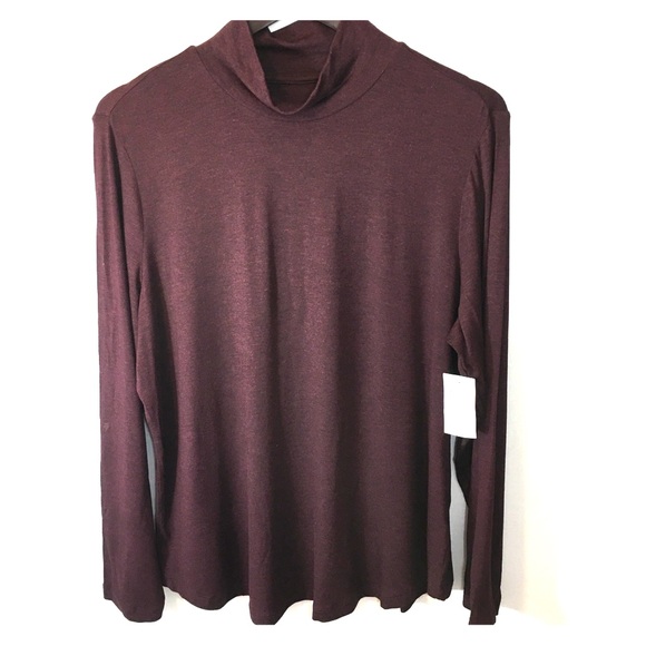 3/$25 NWT Cleo mock turtle neck long sleeve shirt.